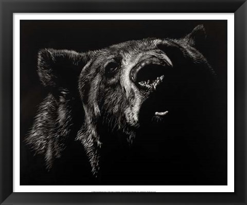 Framed Scratchboard Critic Print