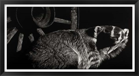 Framed Scratchboard Tenacious Print