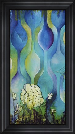 Framed Pond Dripples I Print