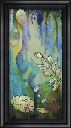 Framed Pond Dripples II Print