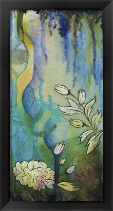 Framed Pond Dripples II Print