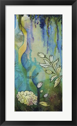 Framed Pond Dripples II Print