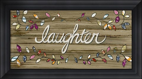 Framed Love &amp; Laughter I Print