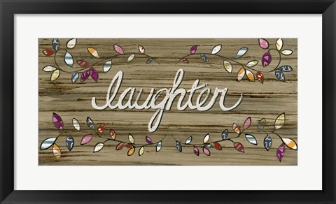 Framed Love &amp; Laughter I Print