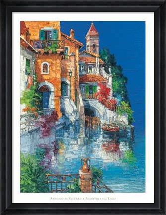 Framed Primavera Sul Lago Print