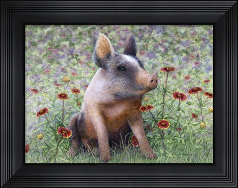 Framed Flower Girl Print
