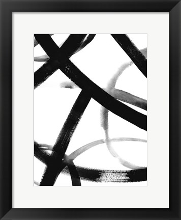 Framed Monochrome Ripple II Print