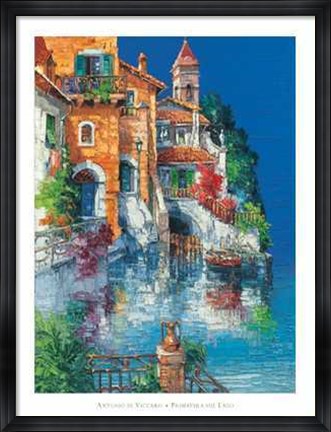 Framed Primavera Sul Lago Print