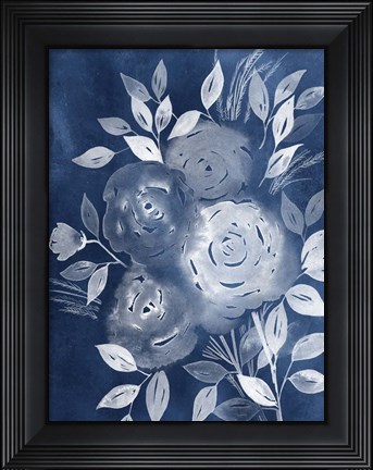 Framed Cyanotype Roses II Print