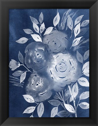 Framed Cyanotype Roses II Print