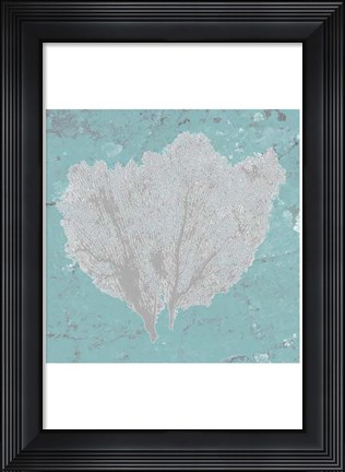 Framed Graphic Sea Fan IV Print