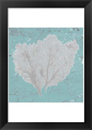 Framed Graphic Sea Fan IV Print