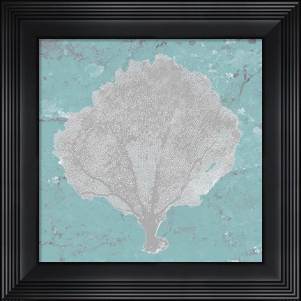 Framed Graphic Sea Fan V Print