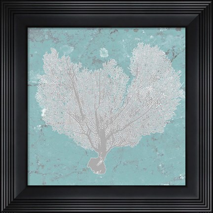 Framed Graphic Sea Fan VI Print