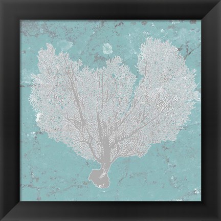 Framed Graphic Sea Fan VI Print