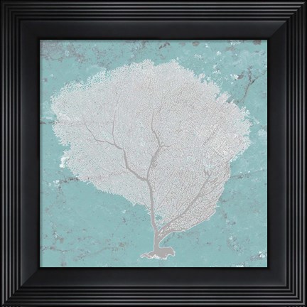 Framed Graphic Sea Fan IX Print