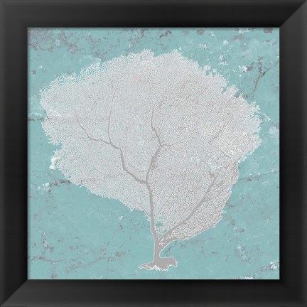 Framed Graphic Sea Fan IX Print