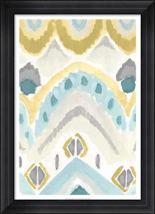 Framed Textile Impression I Print