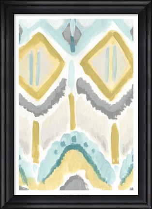 Framed Textile Impression II Print