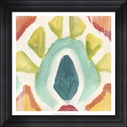 Framed Textile Kaleidoscope II Print