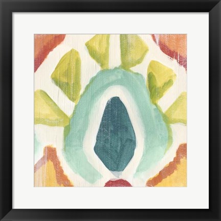 Framed Textile Kaleidoscope II Print