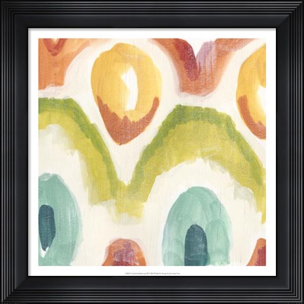 Framed Textile Kaleidoscope III Print