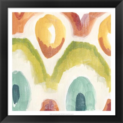 Framed Textile Kaleidoscope III Print