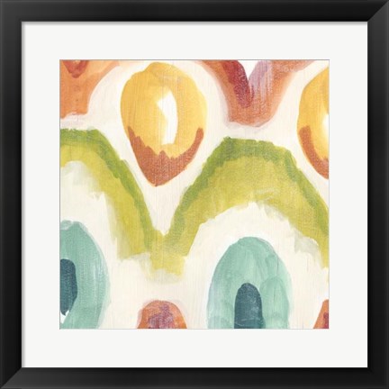 Framed Textile Kaleidoscope III Print