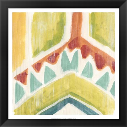 Framed Textile Kaleidoscope IV Print