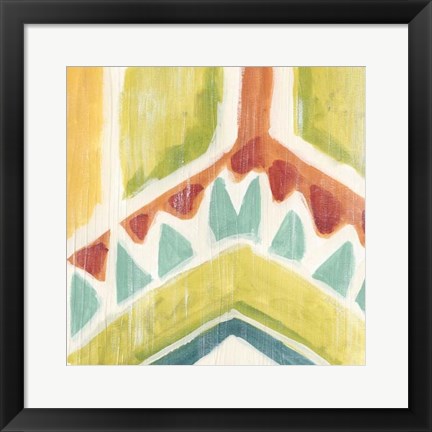 Framed Textile Kaleidoscope IV Print