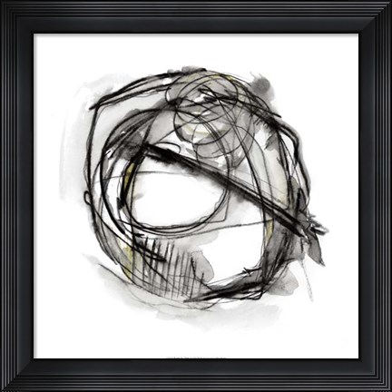 Framed Bumble Bee Flight I Print