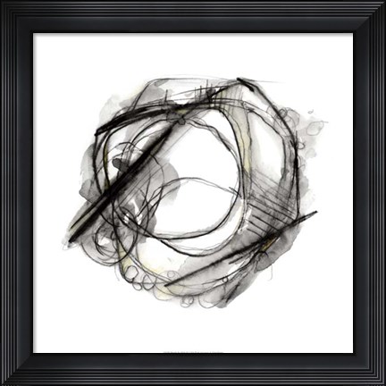 Framed Bumble Bee Flight II Print