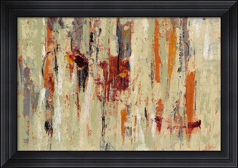 Framed Graffiti Wall I Spice Print