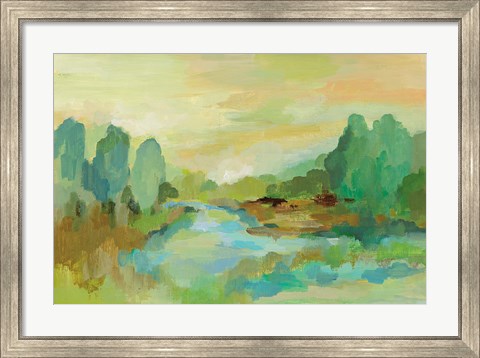 Framed Jade Forest Print