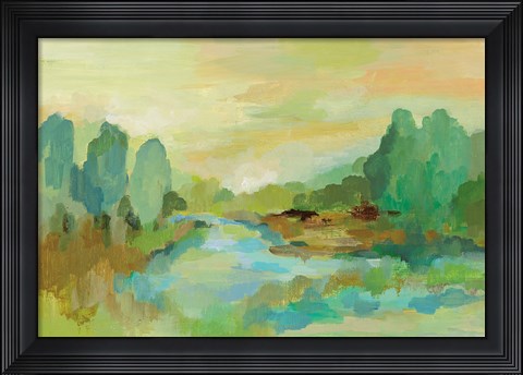 Framed Jade Forest Print