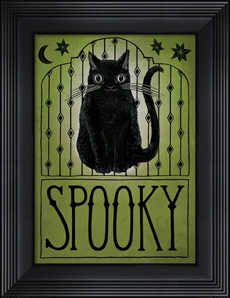 Framed Vintage Halloween Spooky Print