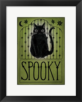 Framed Vintage Halloween Spooky Print