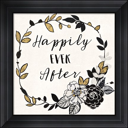 Framed Dream Garden Inspiration I Print