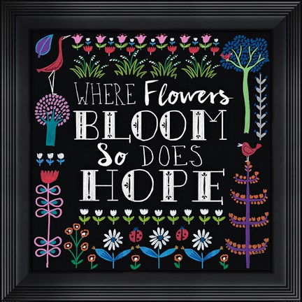 Framed Bright Folklore Inspiration II Print