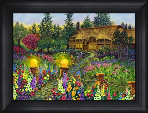 Framed Country Cottage Print