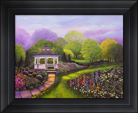 Framed Gazebo Park Print