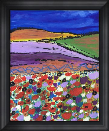 Framed Night Falling on Aboyne Print