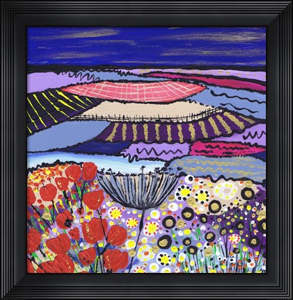 Framed Night Flowers Print