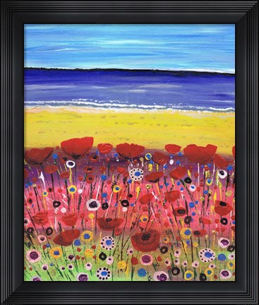 Framed Remembrance Poppies Print