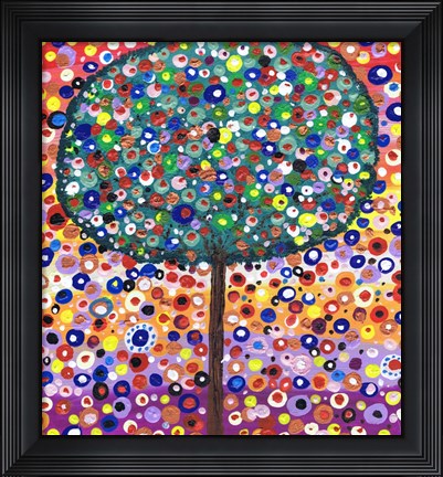 Framed Colour Tree Print