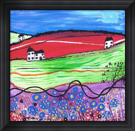 Framed Village Print