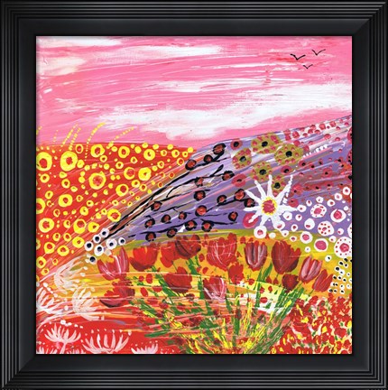 Framed Tulips in Spring Print