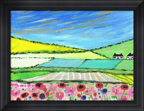 Framed Golden Cornfields Print