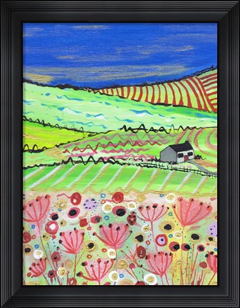 Framed Road To Crathes Print