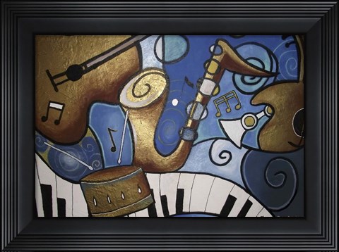 Framed Musical Mural Print